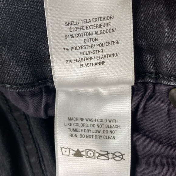 Hudson Blake Slim Straight Fit Twill Denim Jeans (Black) - Picture 9 of 11